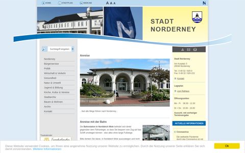 Anreise - Stadt Norderney