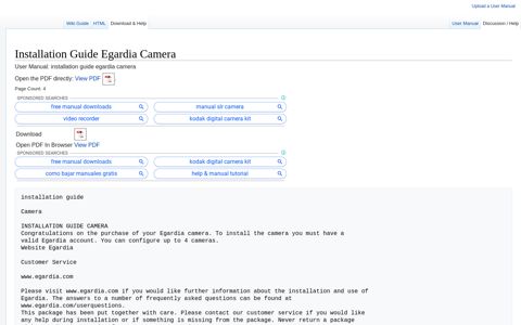 Installation Guide Egardia Camera - UserManual.wiki