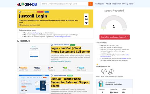Justcall Login - A database full of login pages from all over the ...