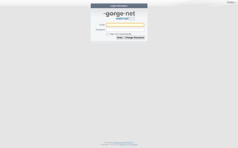Gorge.net Webmail