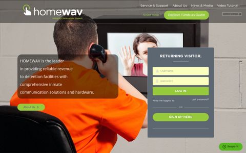 HomeWAV | Video Visitation for Correctional Facilities