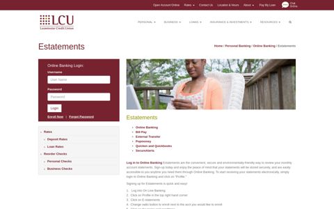 Estatements - Leominster Credit Union