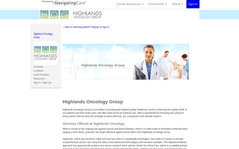 Highlands Oncology Group - Navigating Care