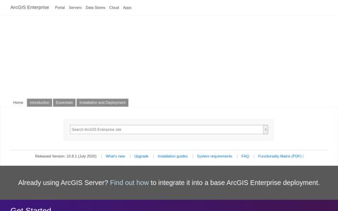 ArcGIS Enterprise | Documentation for ArcGIS Enterprise