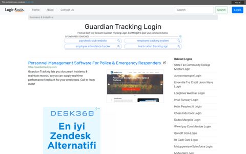 Guardian Tracking Login - Personnel Management Software ...