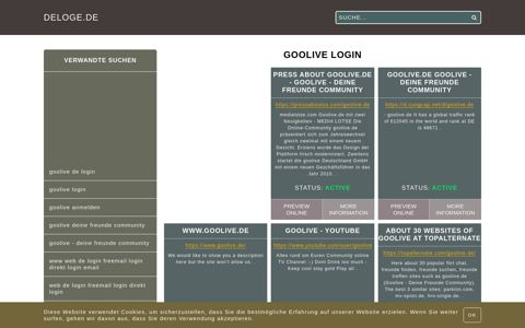 goolive login - Allgemeine Informationen zum Login - deloge.de