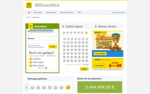 MillionenKlick - Web.de
