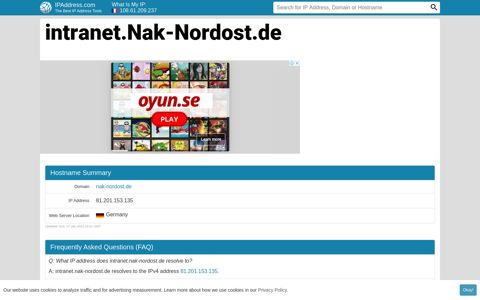 ▷ intranet.Nak-Nordost.de Website statistics and traffic ...