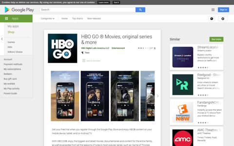 HBO GO ® Movies, original series & more - Apps on Google ...