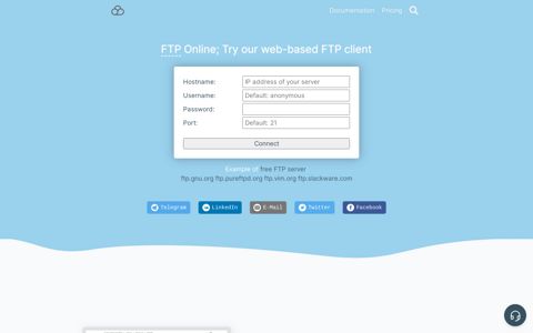 FTP Online | The best web client for FTP - Filestash
