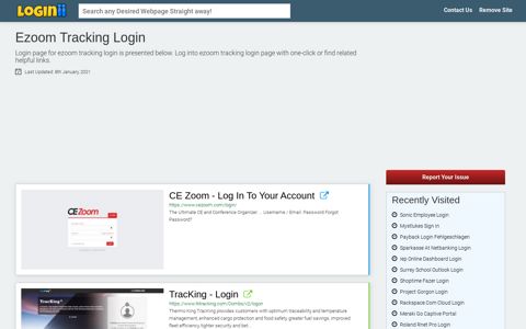 Ezoom Tracking Login - Loginii.com