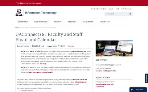 UAConnect365 Faculty and Staff Email and Calendar ...