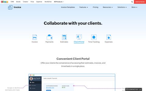 Client Portal - Online Customer Portal | Zoho Invoice