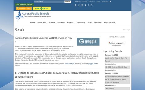 Gaggle – Aurora Public Schools