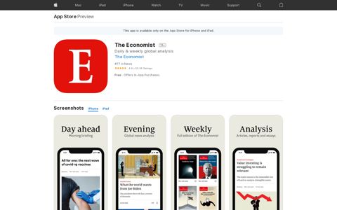 ‎The Economist on the App Store