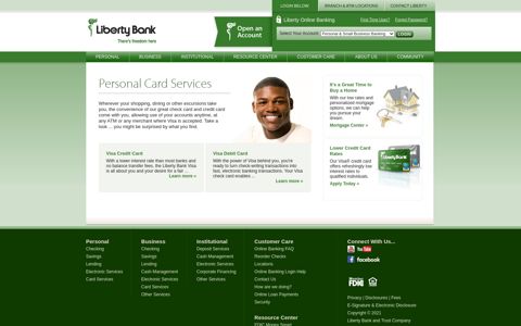 Personal Card Services | Liberty Bank