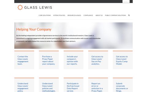 Issuer Overview - Glass Lewis