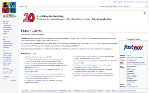 Fastway Couriers - Wikipedia