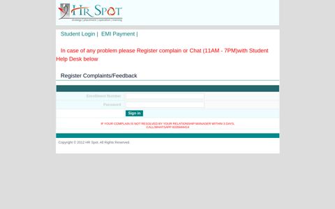 Student Login | EMI Payment - HR Solutions Services ...