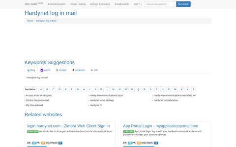 Hardynet log in mail - Site-Stats .ORG