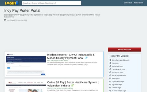 Indy Pay Porter Portal