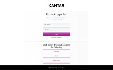 Product Login For - Ad$pender