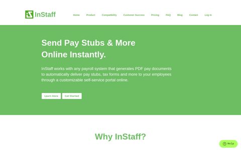 Send Pay Stubs & More Online Instantly — InStaff