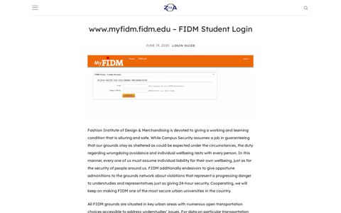 www.myfidm.fidm.edu - FIDM Student Login - Web Sites