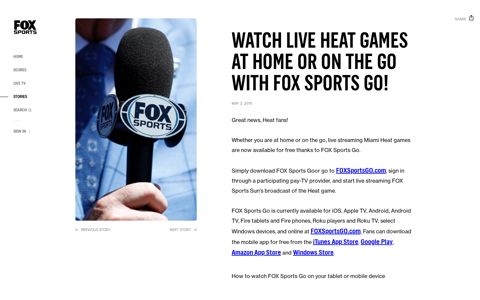 Watch LIVE Heat games at home or on the go with FOX Sports ...