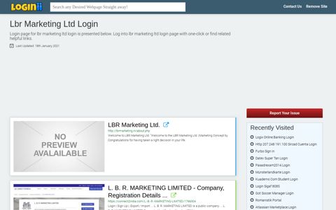 Lbr Marketing Ltd Login - Loginii.com