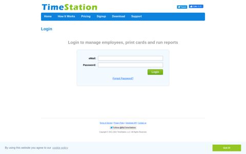 Login - TimeStation