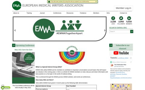 SIGs - European Medical Writers Association