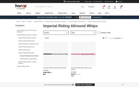Imperial Riding Allround Whips | Horze
