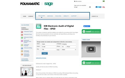IOB Electronic Audit of Digital Files - SPED