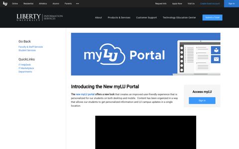 IT Services - myLU Portal - Liberty University