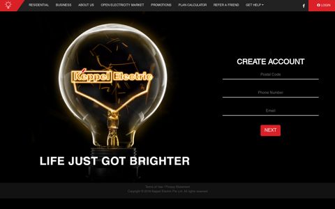Create Account - Keppel Electric