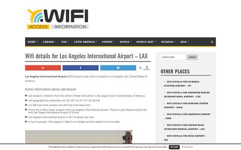 Wifi details for Los Angeles International Airport - LAX - Your ...
