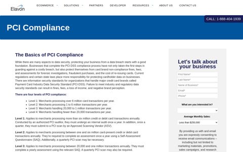 PCI Compliance | Elavon eCommerce Solutions