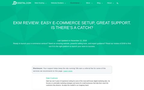 EKM Review: Easy E-Commerce Setup, Great Support. Is ...