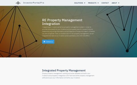 RE Property Management Integration - Investor Portal Pro