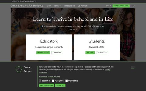 CliftonStrengths for Students - Gallup