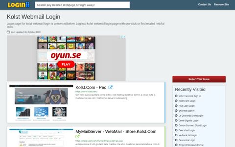 Kolst Webmail Login - Loginii.com