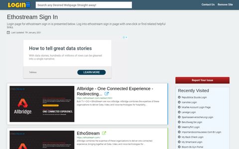 Ethostream Sign In - Loginii.com