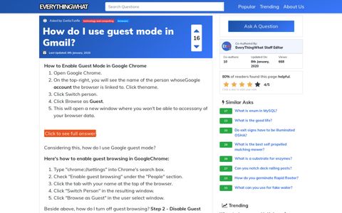 How do I use guest mode in Gmail? | EveryThingWhat.com