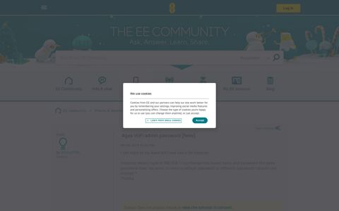 Solved: 4gee WiFi admin password - The EE Community