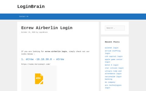 ecrew airberlin login - LoginBrain