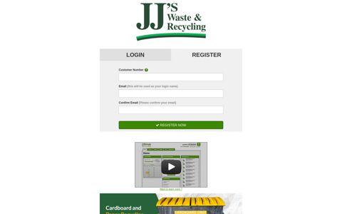 JJ's Waste & Recycling - Customer Portal