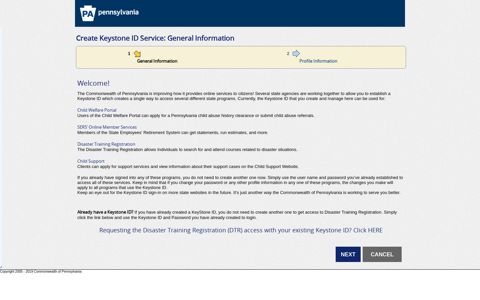Create Keystone ID Service: General Information