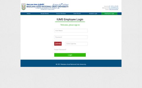 IUMS Employee Login - Integrated University Management ...