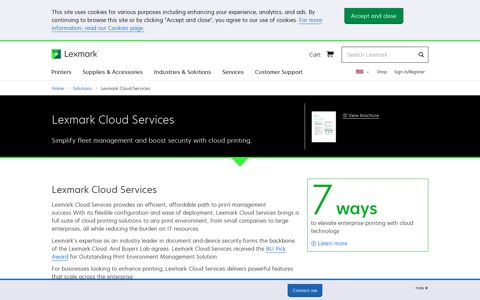 Lexmark Cloud Services | Lexmark United States